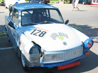 Trabant P601 1970, 600cc to-takt (Har ogs� m�dt muren. Men k�rer videre.)