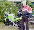 John og Triumph Speed triple 900cc 1998